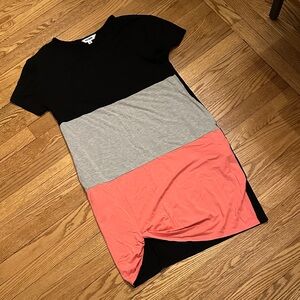 Steve Madden Black T-Shirt Dress